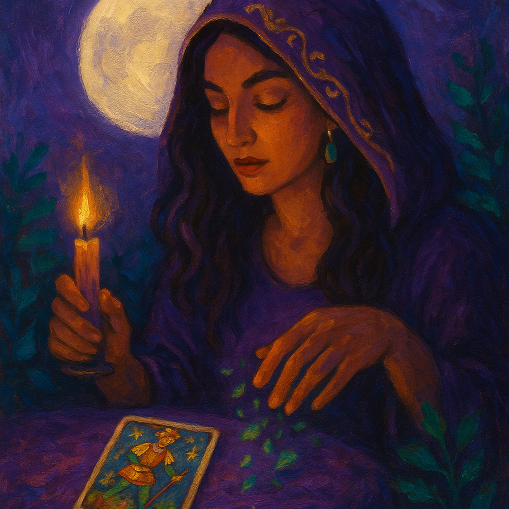 Ritual de luna llena para soltar: una práctica de 15 minutos con tarot incluido